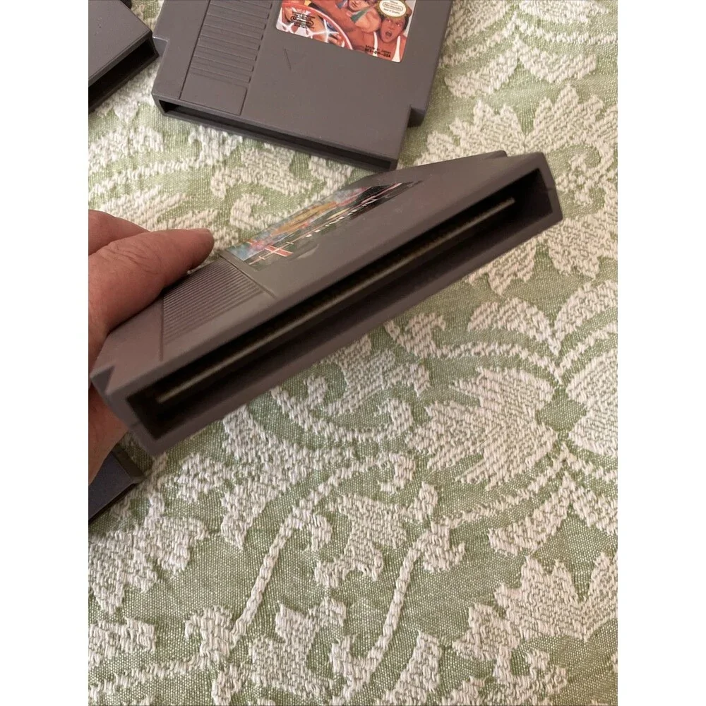 Nintendo NES Game Lot of 4 Pcs Mario Bros. PAC-MAN Tecmo Bowl Double Dribble